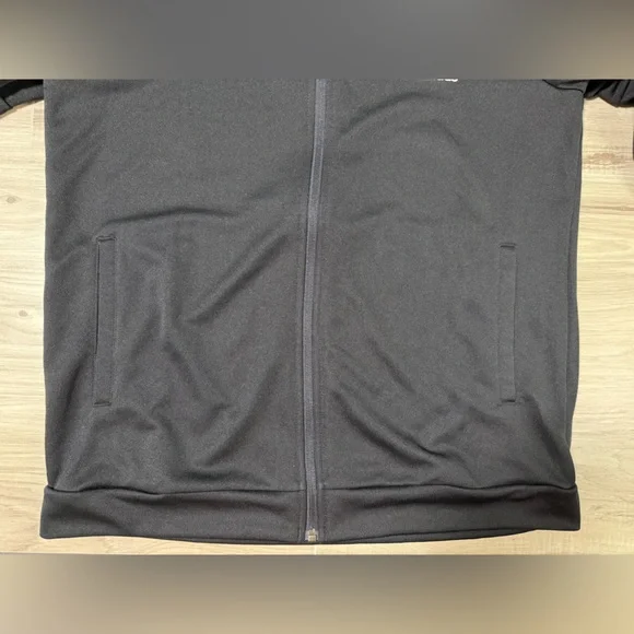 adidas Black Jacket with White Sleeve Stripes - Picture 10 of 11